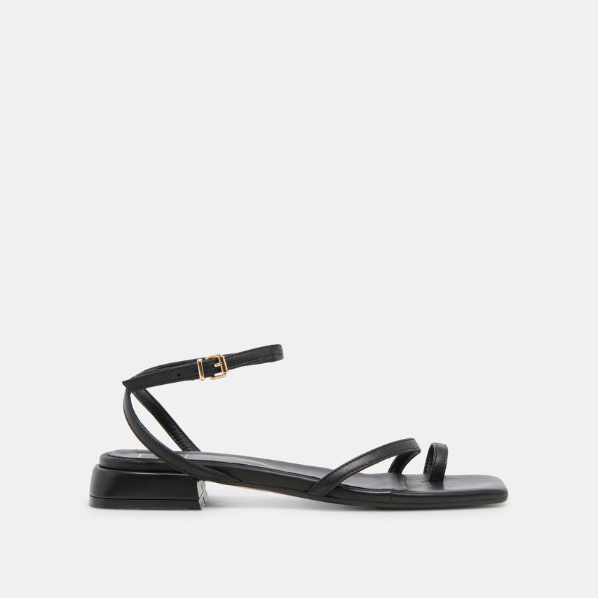 LEXI SANDALS BLACK LEATHER