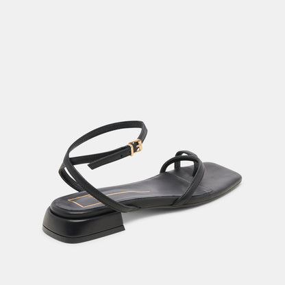 LEXI SANDALS BLACK LEATHER