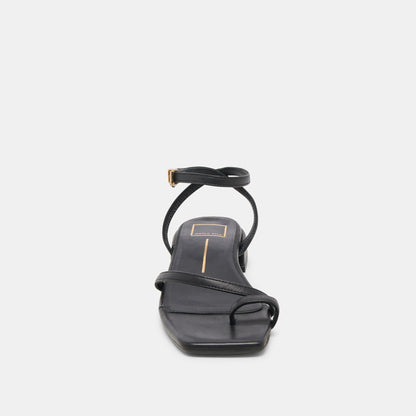 LEXI SANDALS BLACK LEATHER