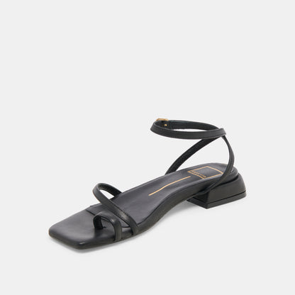 LEXI SANDALS BLACK LEATHER