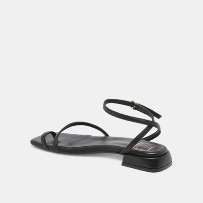 LEXI SANDALS BLACK LEATHER