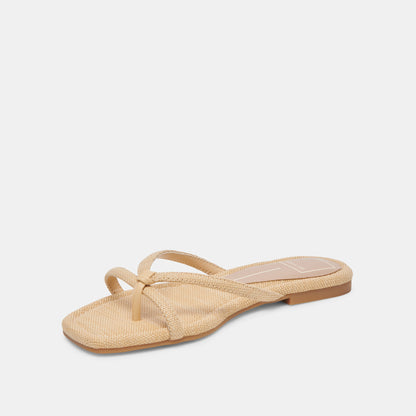 LUCCA SANDALS NATURAL RAFFIA