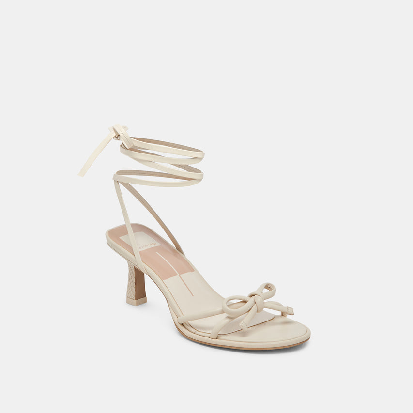 MAISON HEELS IVORY LEATHER