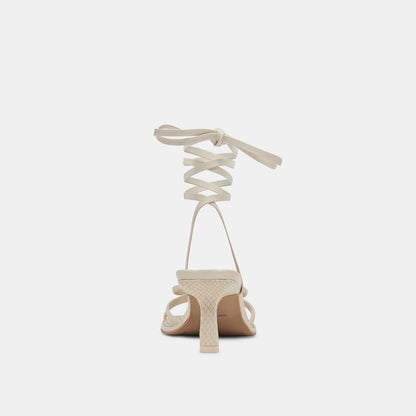 MAISON HEELS IVORY LEATHER