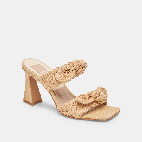 NIYAH HEELS LT NATURAL RAFFIA – Dolce Vita