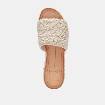 PAZLI SANDALS IVORY MULTI WOVEN