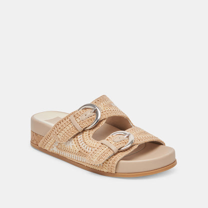 RALLI SANDALS NATURAL MULTI KNIT