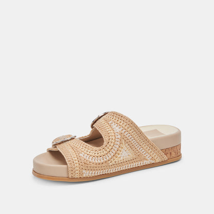 RALLI SANDALS NATURAL MULTI KNIT