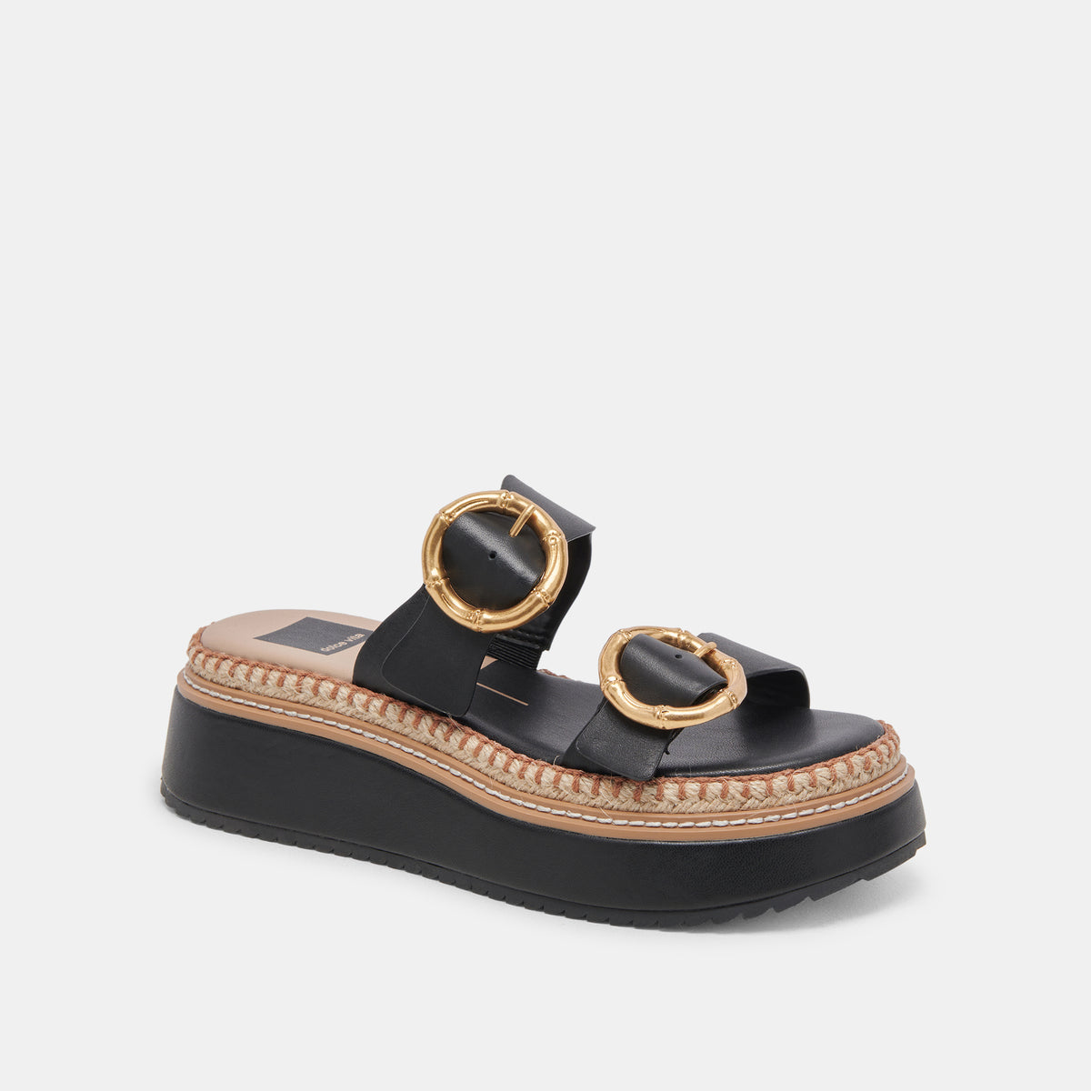 RYSHA SANDALS BLACK LEATHER – Dolce Vita