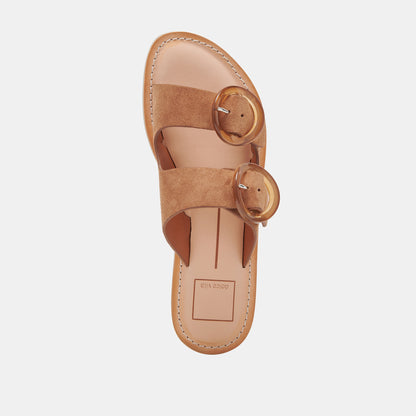 SECILY SANDALS PECAN SUEDE