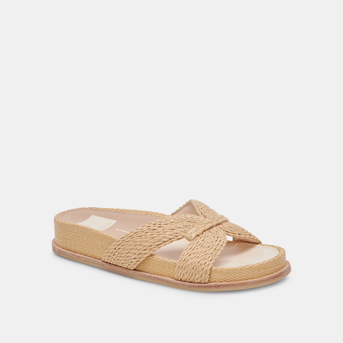 SELDA WIDE SANDALS LT NATURAL RAFFIA – Dolce Vita