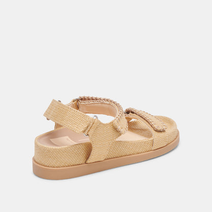 SENORA SANDALS LT NATURAL RAFFIA