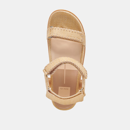 SENORA SANDALS LT NATURAL RAFFIA