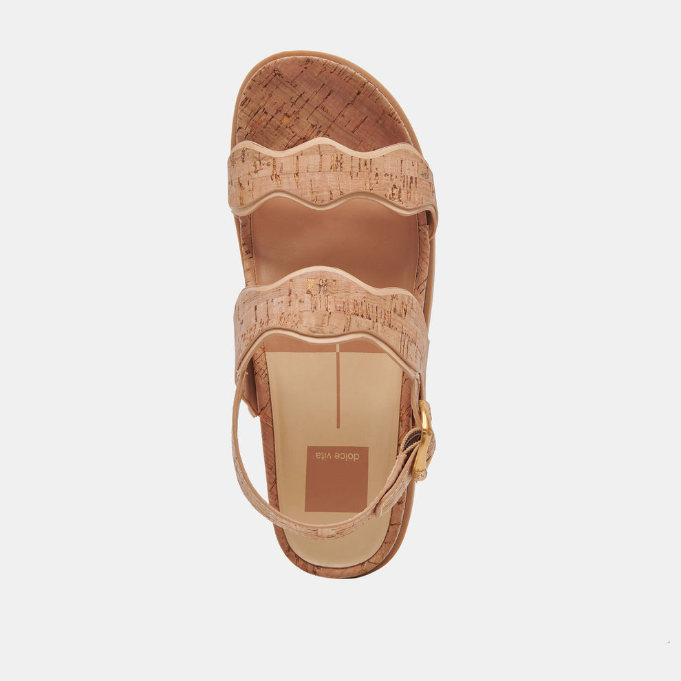 SINDY SANDALS NATURAL CORK – Dolce Vita