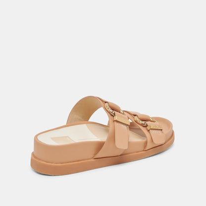 SOYA SANDALS LIGHT TAN  LEATHER