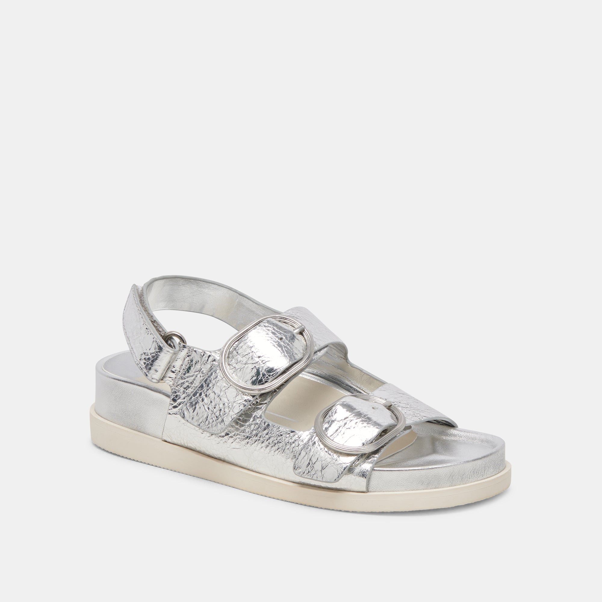 STARLA SANDALS SILVER DISTRESSED LEATHER Dolce Vita