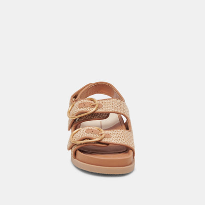 STARLA SANDALS TAN MULTI WOVEN