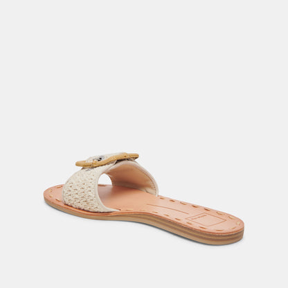 DASA WIDE SANDALS SANDSTONE KNIT