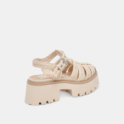 LASLY SANDALS OATMEAL KNIT