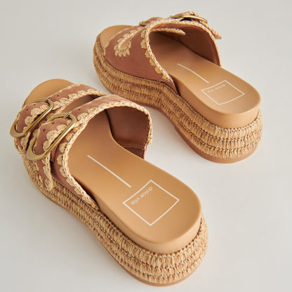 WANIKA SANDALS BROWN NUBUCK