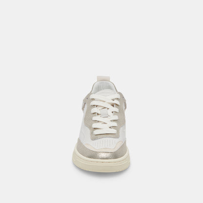 ADELLA SNEAKERS WHITE GOLD LEATHER