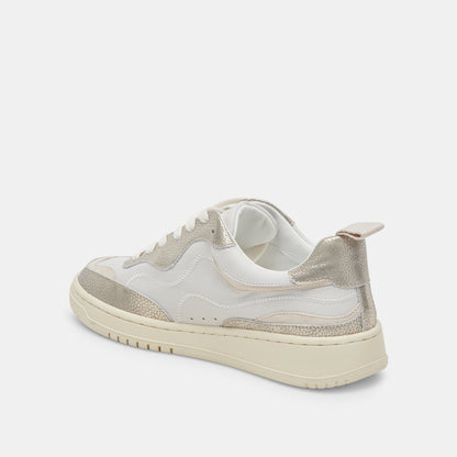 ADELLA SNEAKERS WHITE GOLD LEATHER