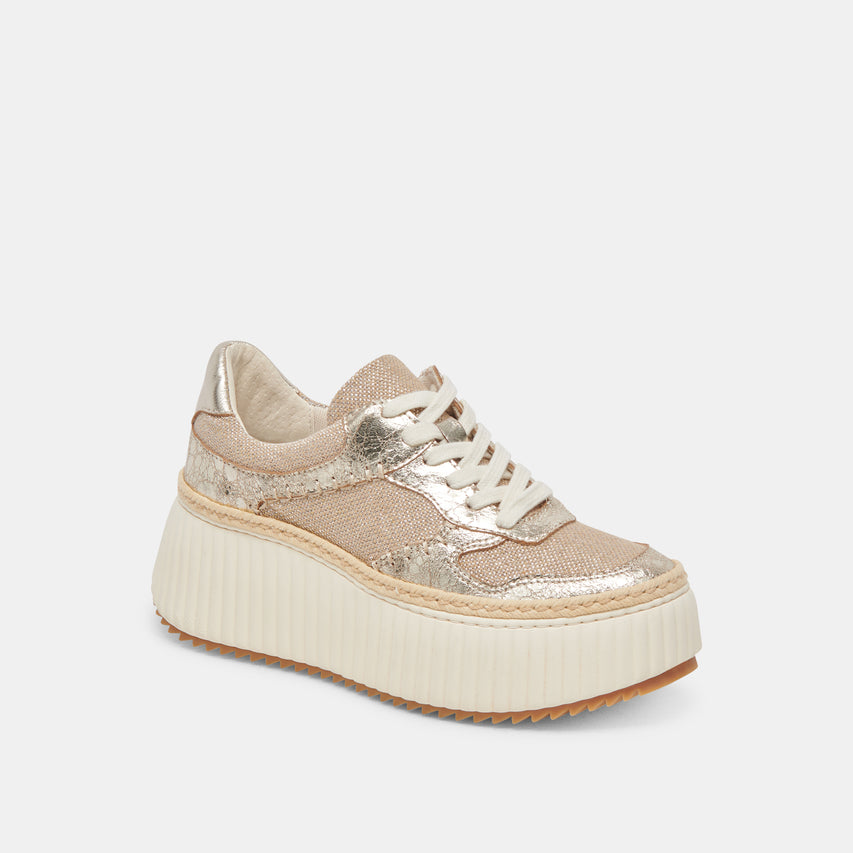 DANDI SNEAKERS LIGHT GOLD WOVEN