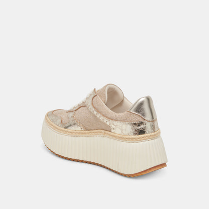 DANDI SNEAKERS LIGHT GOLD WOVEN