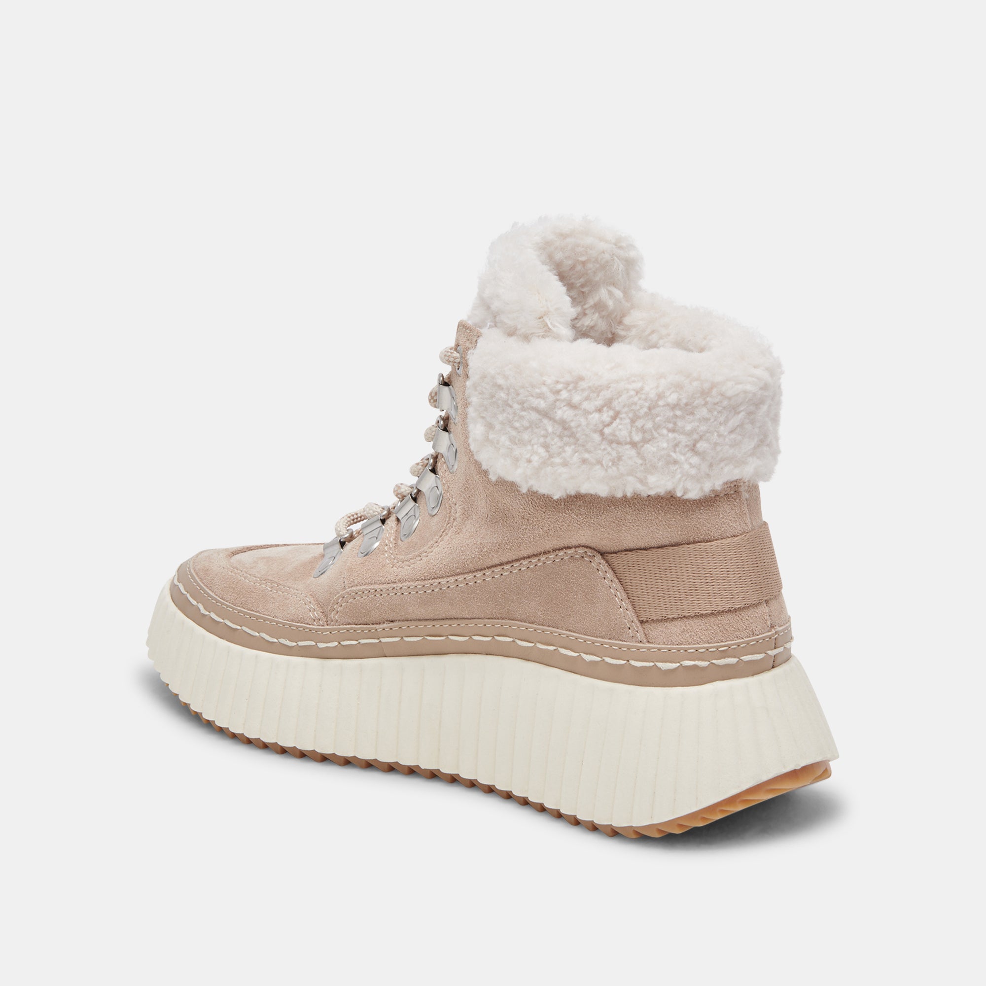 DEBBIE PLUSH SNEAKERS TAUPE SUEDE – Dolce Vita