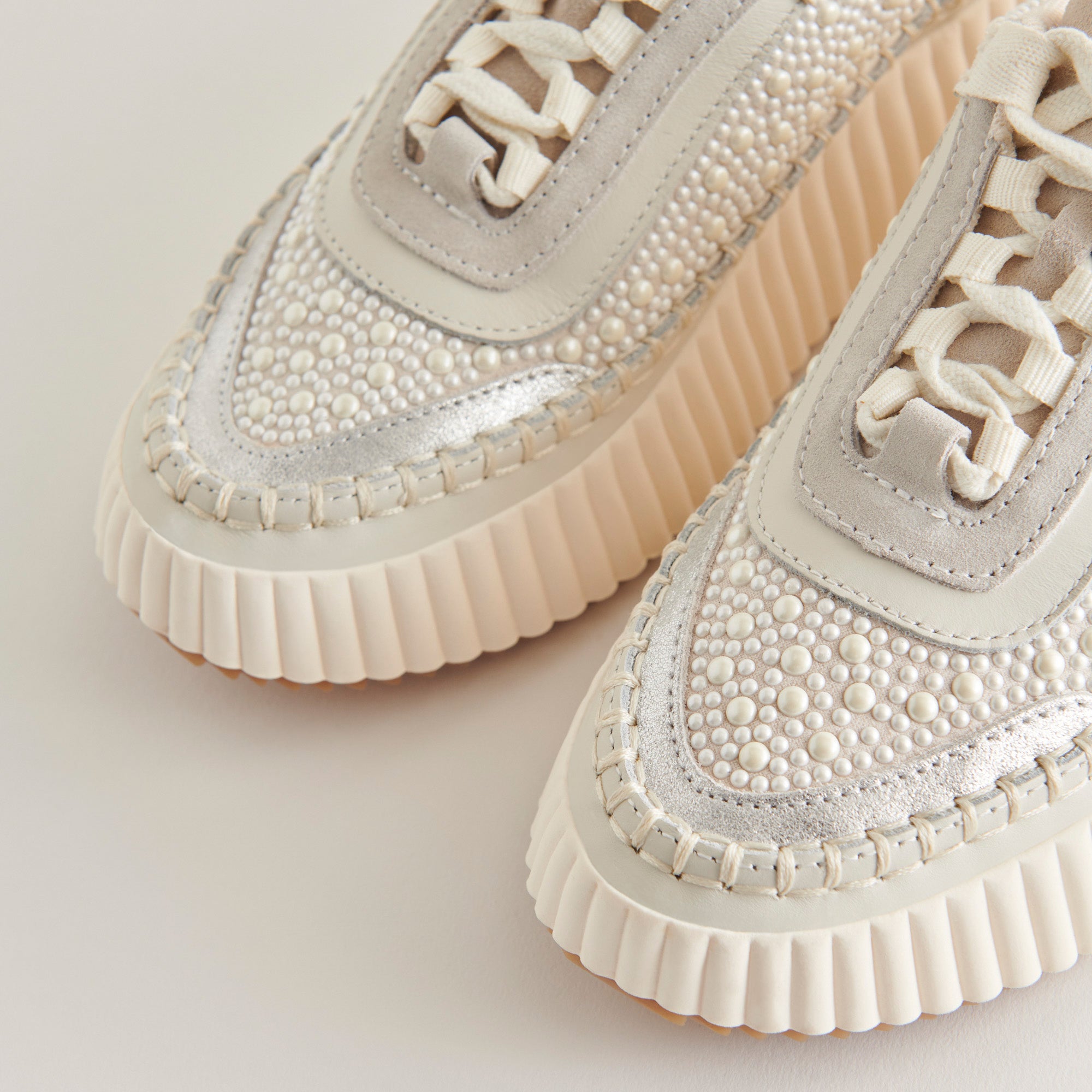 Dolen Pearl Sneakers Vanilla Pearls | Platform Sneakers – Dolce Vita