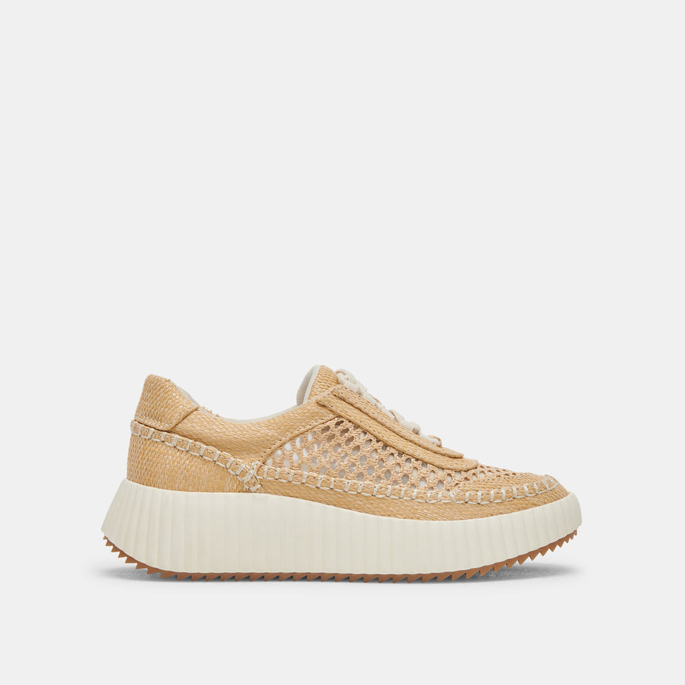 DOLEN SNEAKERS LT NATURAL RAFFIA – Dolce Vita