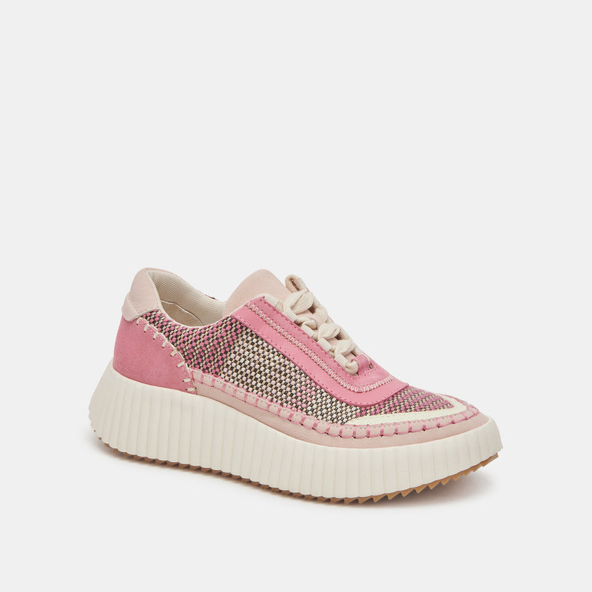 DOLEN SNEAKERS PINK MULTI WOVEN