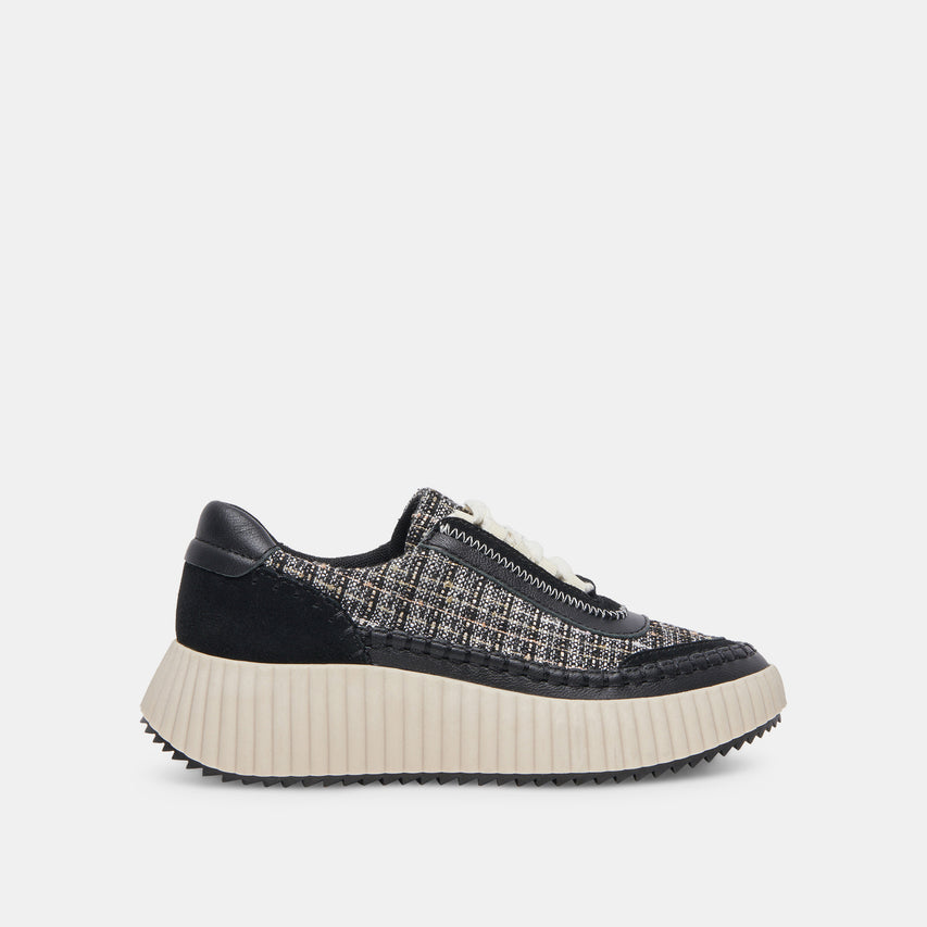 DOLEN SNEAKERS BLACK MULTI WOVEN