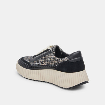 DOLEN SNEAKERS BLACK MULTI WOVEN