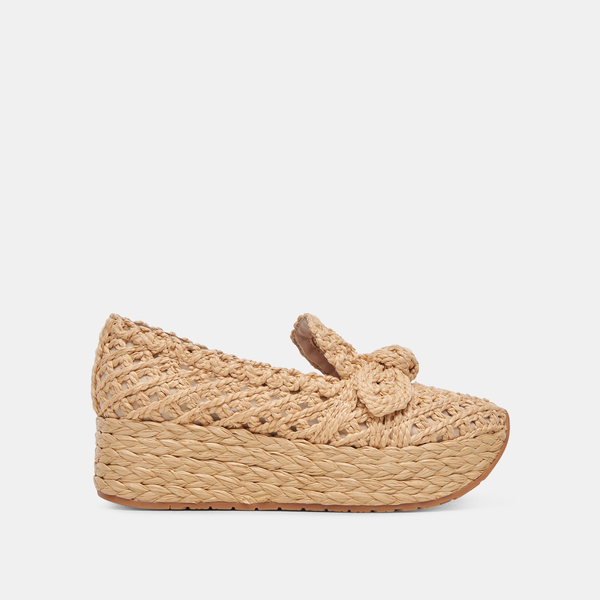 Dolce Vita Sabor-273 Women's Flat Shoes LT Natural Raffia : 7.5 M