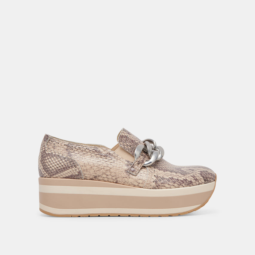 JHENEE SNEAKERS SAND SNAKE EMBOSSED