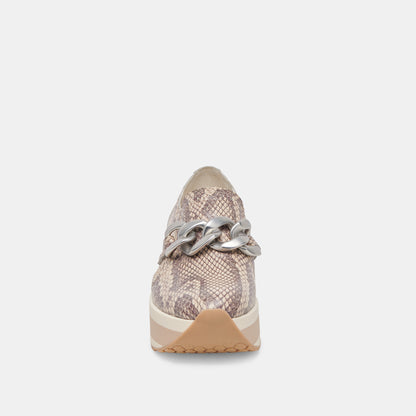 JHENEE SNEAKERS SAND SNAKE EMBOSSED