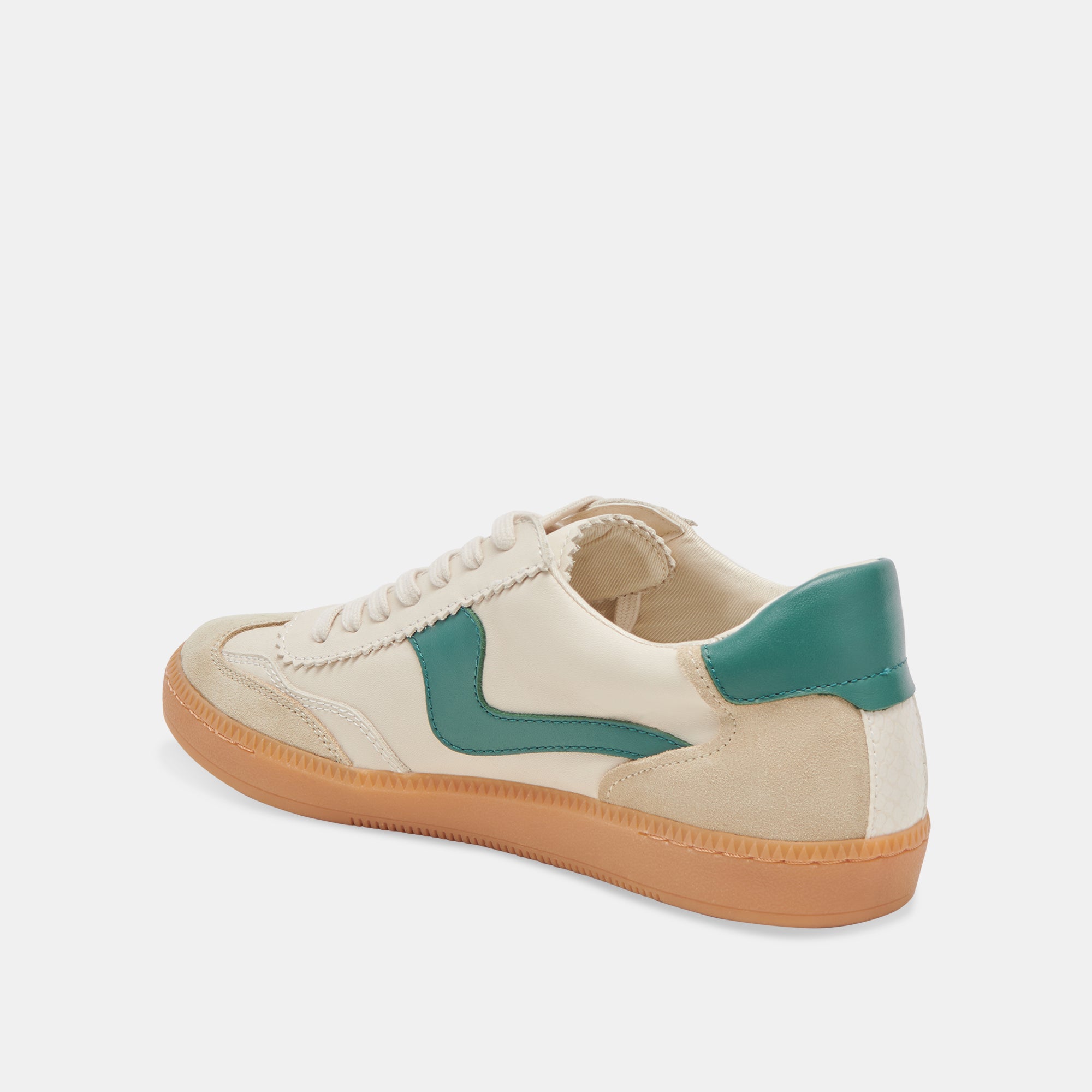 NOTICE SNEAKERS WHITE GREEN LEATHER – Dolce Vita