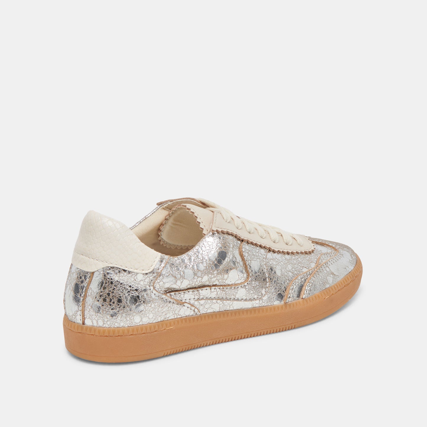 NOTICE SNEAKERS SILVER DISTRESSED LEATHER