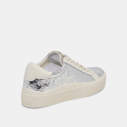 ZAYN 360 SNEAKERS SILVER DISTRESSED LEATHER