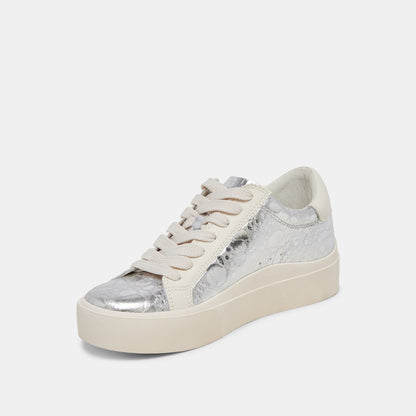 ZAYN 360 SNEAKERS SILVER DISTRESSED LEATHER