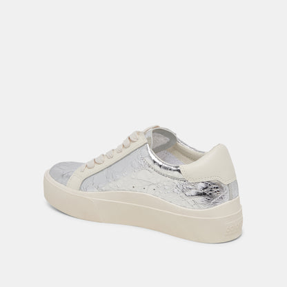 ZAYN 360 SNEAKERS SILVER DISTRESSED LEATHER