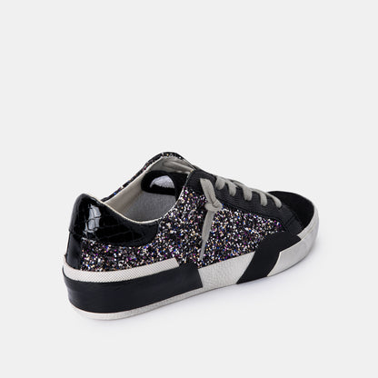 ZINA SNEAKERS BLACK METALLIC GLITTER