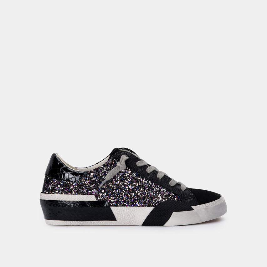 ZINA SNEAKERS BLACK METALLIC GLITTER