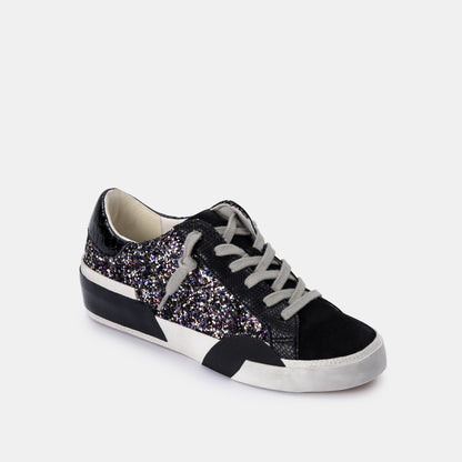 ZINA SNEAKERS BLACK METALLIC GLITTER