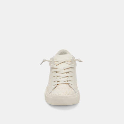 ZINA SNEAKERS BONE RAFFIA