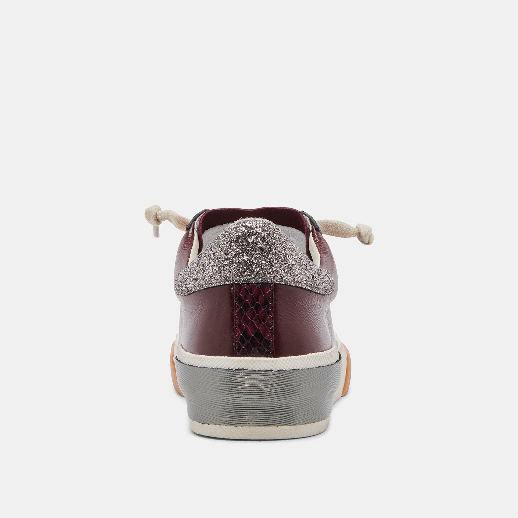 ZINA SNEAKERS BURGUNDY CRINKLE PATENT – Dolce Vita