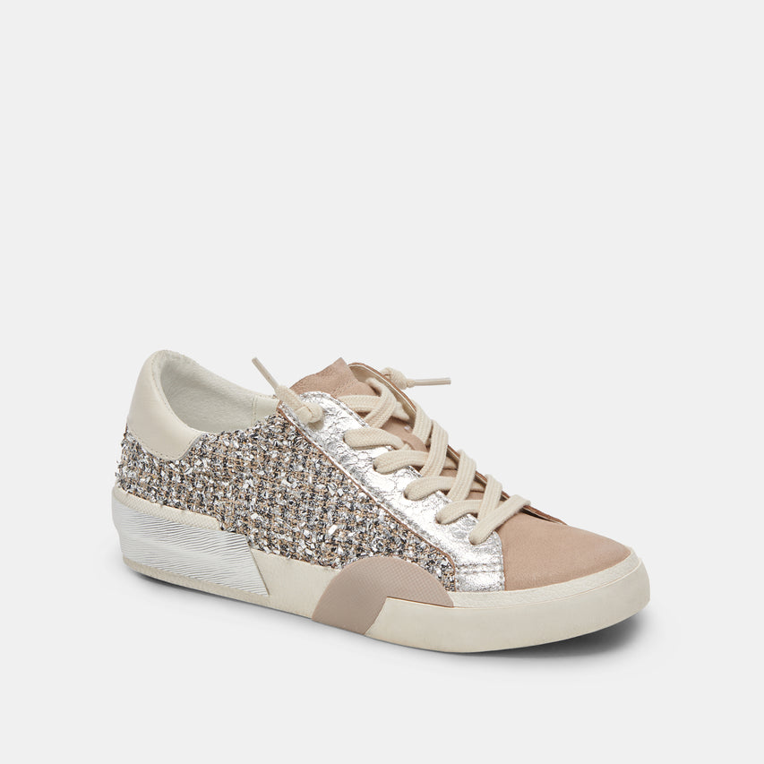 ZINA SNEAKERS DK SILVER MULTI WOVEN