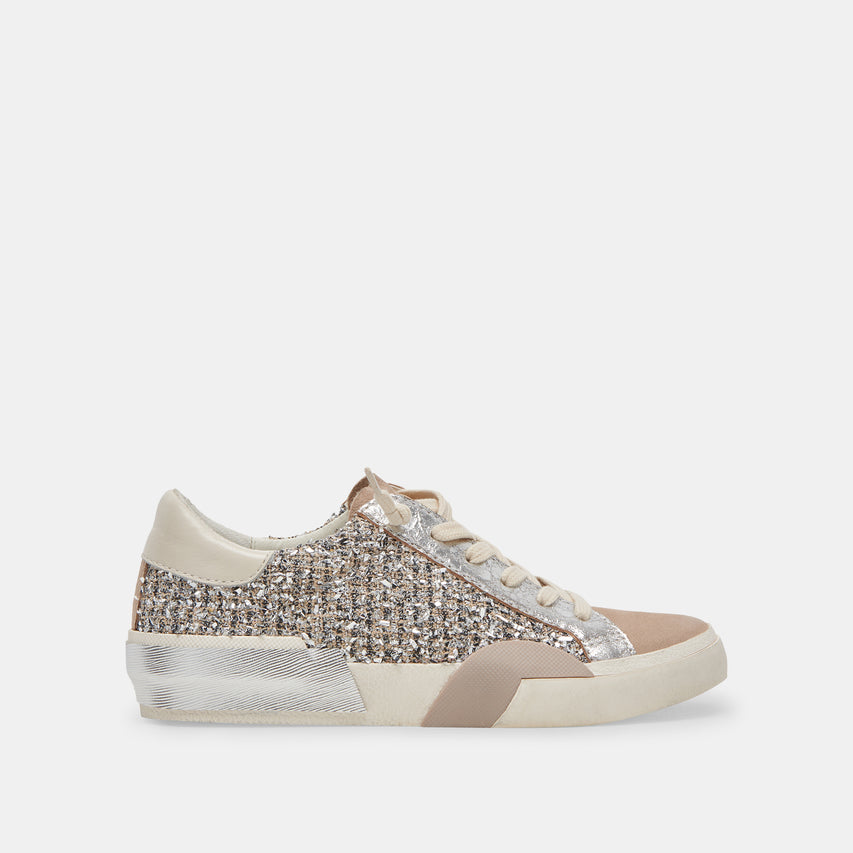 ZINA SNEAKERS DK SILVER MULTI WOVEN