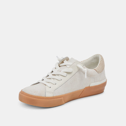 ZINA SNEAKERS IVORY MULTI CRACKLED LEATHER